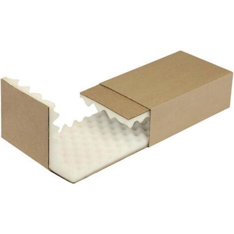 Noppenschaumverpackung Maße 250x150x80mm Schaumhöhe 25mm braun TRANSPAK