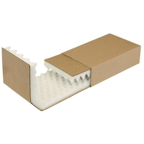 Noppenschaumverpackung Maße 272x157x70mm Schaumhöhe 35mm braun TRANSPAK