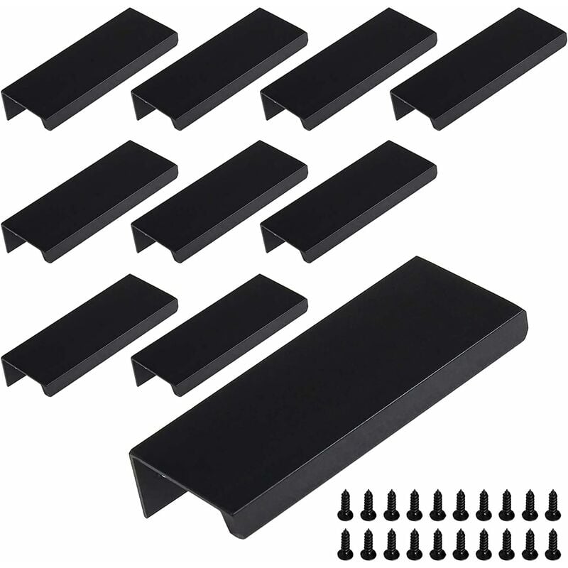 10 Stück Küchengriffe, 96 mm, mit Schrauben, Aluminiumlegierung, Schrankgriff, unsichtbar, für Küche, Schublade, Schlafzimmer, Möbel – Norcks | 00942893233755 10 Stück Küchengriffe, 96 mm, mit Schrauben, Aluminiumlegierung, Schrankgriff, unsichtbar, für Küche, Schublade, Schlafzimmer, Möbel – Norcks | 00942893233755