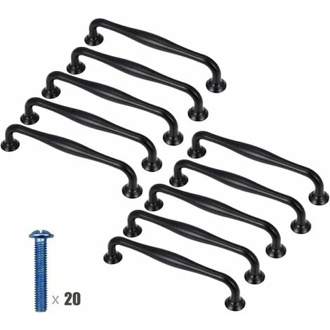 Norcks 10PCS 96MM Tirador Para Mueble, Manija Para Puertas, Tirador Para Cajón, Armario, Mueble De Cocina, Manillas De Aleación De Aluminio Con Tornillos