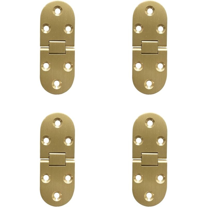 180 Degré Flip Charnières Rabattables En Laiton Bord Rond Avec Vis Charnière Pour Table Pliante Meubles Armoire Portes Boîte En Bois Anti Rouille
