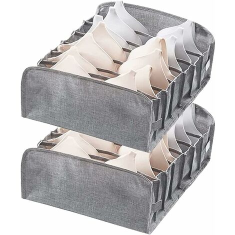 3X Schubladen Organizer Ordnung Box Aufbewahrung Sortieren für Socken Krawatten 