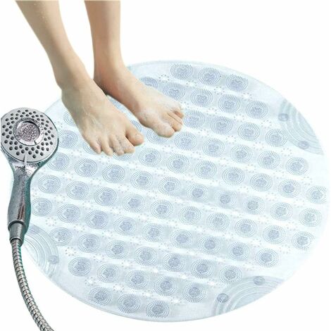 80cm*120cm Extra Large Bathtub Shower Mat With Suction Cups, Non-slip  Thickened Swimming Pool Mat Large Bathroom With Drainage Holes Shower Floor  Mat