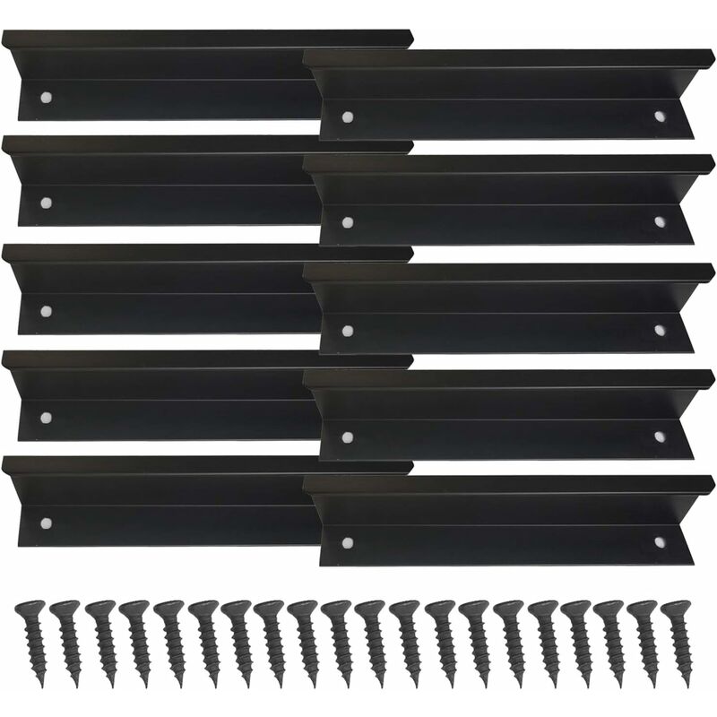 Black Cupboard Handles Cabinet Handles 128mm - Drawer Handles Black Drawer Pulls Kitchen Cabinet Pulls 150mm Overall Length Bathroom Drawer Pulls for