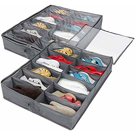  UNZIPE Organizador de zapatos, 4 cubos de 8 niveles, armario de  almacenamiento cubierto, 16 pares de estantes independientes de plástico  para armario, entrada, pasillo, dormitorio o garaje, color : Hogar y Cocina