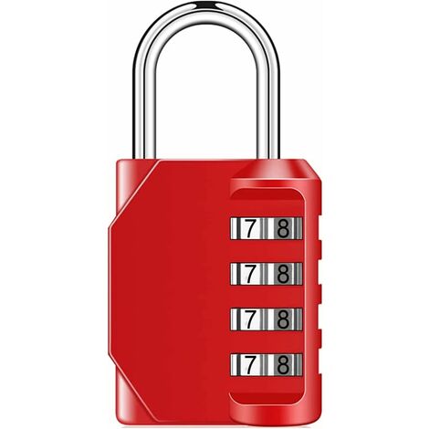 2PCS 4 Digit Combination Lock Travel Outdoor Padlock Gym School Employee  Locker