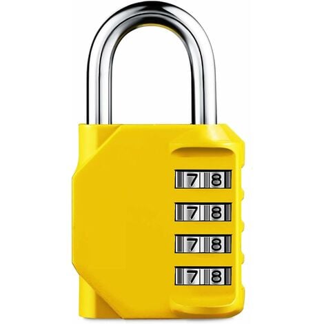Dekton 3 Digit Combination Security Padlock Safe Luggage School Gym Locker Lock 
