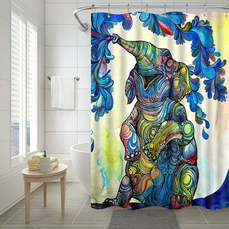 4 Stück Elefant Wasserdicht Polyester Blasen Badezimmer