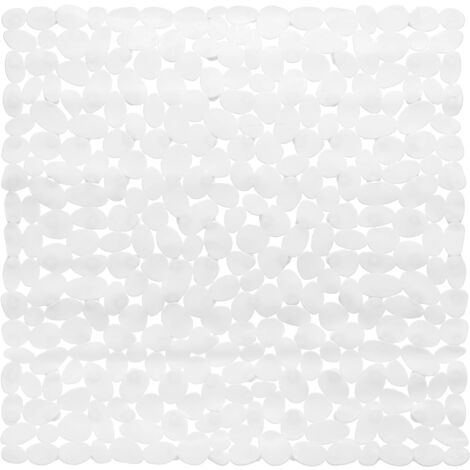 NORCKS Extra Long Anti-Slip Non-Slip Safety Bath Tub Mat for Bathroom with Suction Cup White 53x53cm