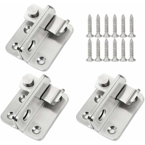 2 Piece Cabin Hook, Door Latch Hook, 4 inch Stainless Steel Door