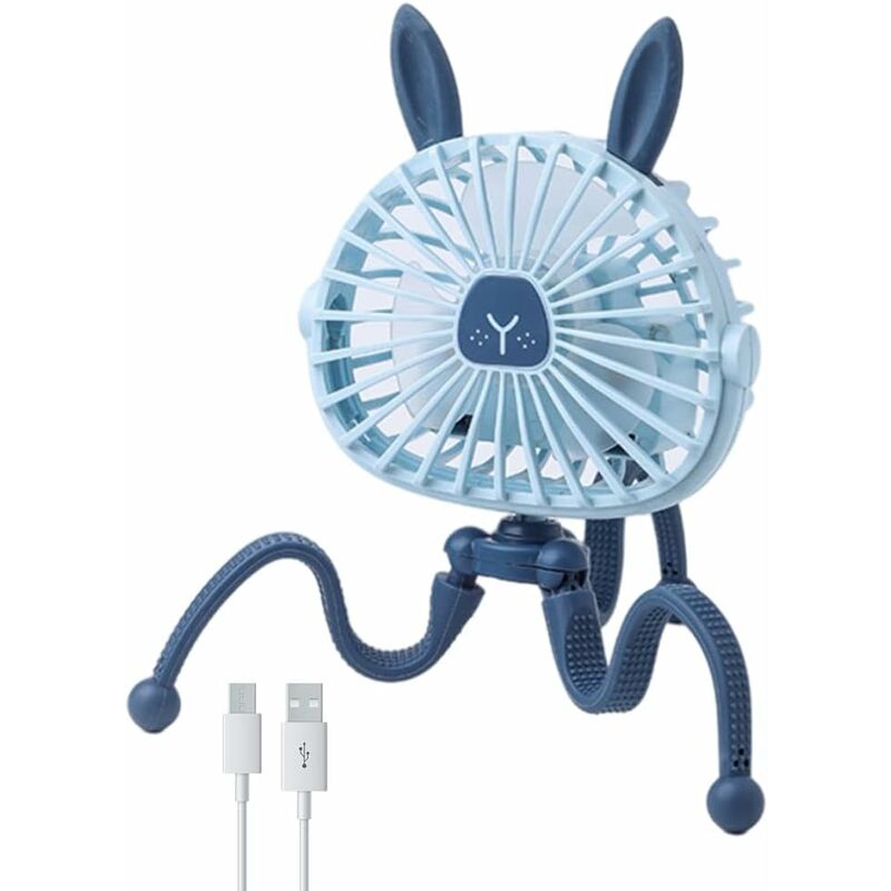Norcks - Mini ventilateurde ventilateur manuel de poussette bébé ventilateur de bébé usb usb Fan portable personnel calme avec trépied flexible pour
