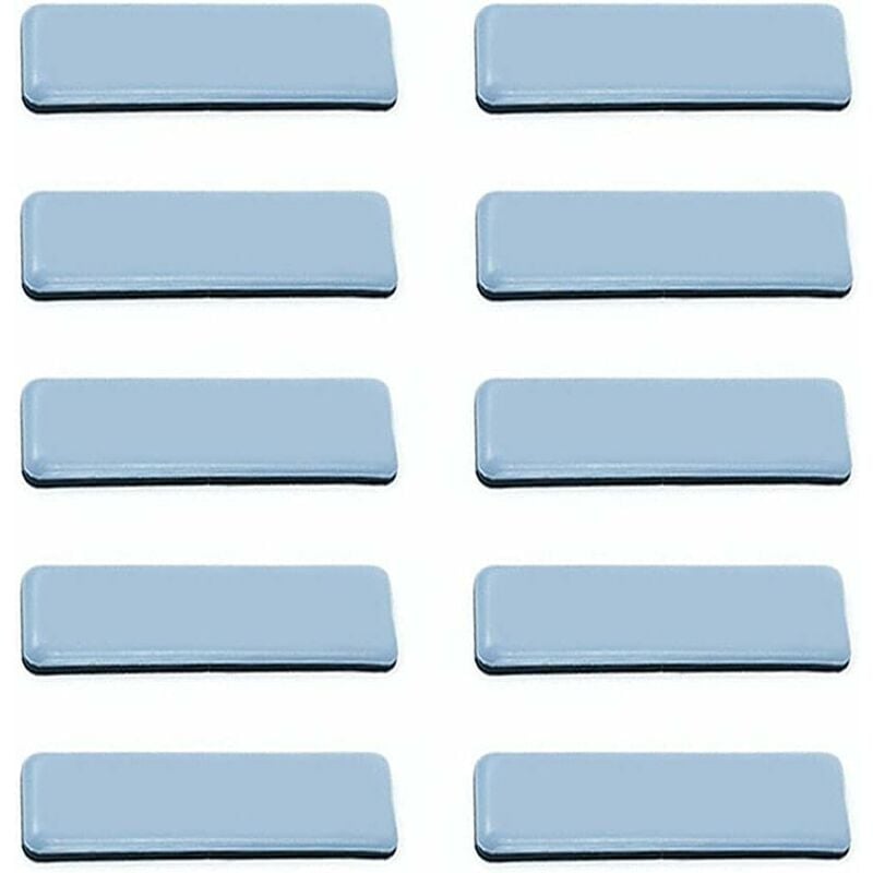 Patin Glisseur 10 Pièces Patins Glisseurs Pour Meubles Patins Pour Meubles Meubles Téflon Auto-Adhésif Patins De Meuble Adhésifs Rectangulaire Ptfe