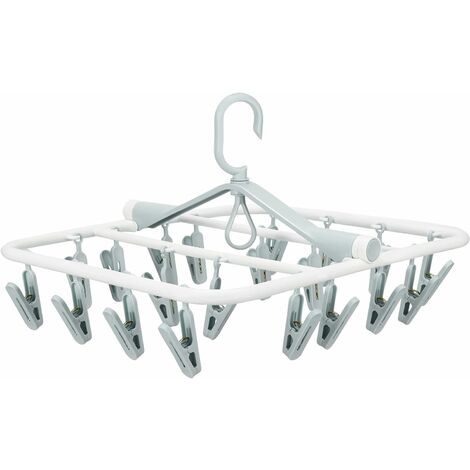 Clothes Drying Racks Small Folding Portable Underwear Hangers Hanging  Drying Rack with Clips Small Hanger 2 Pack Socks Hook for Drying Towels  Bras