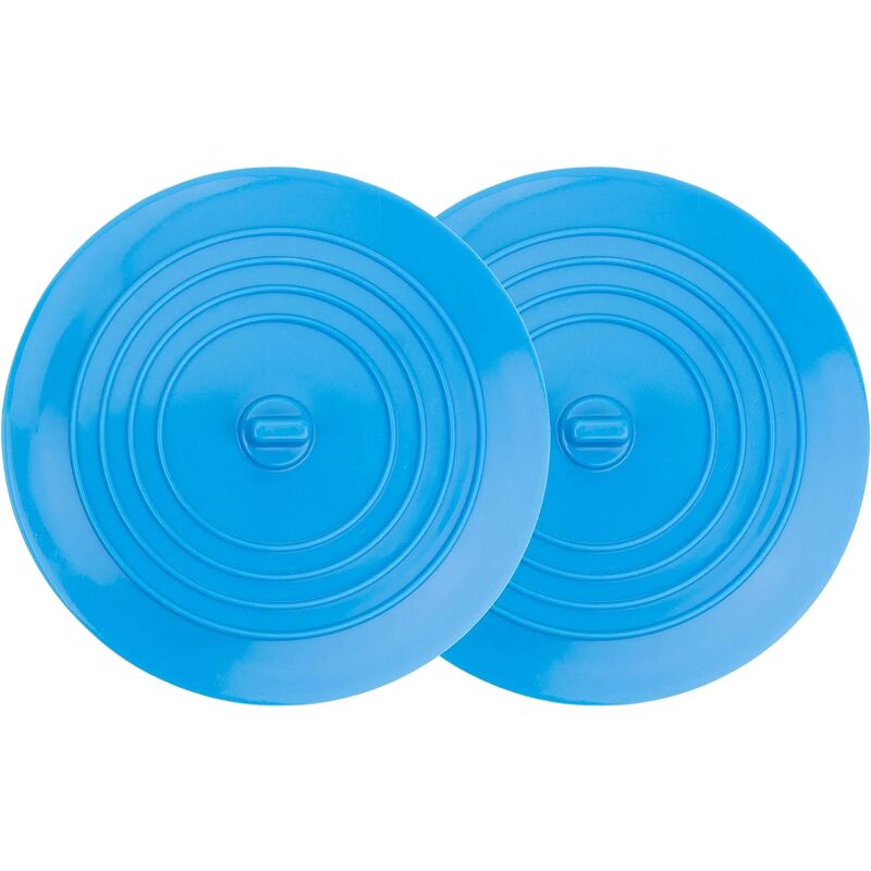 Universal Plug for Sinks and Sinks, 2 Pack, Diameter 15 cm, for All Drains up to 120 mm, Made of Silicone, Perfect for Kitchen and Bathroom, Not