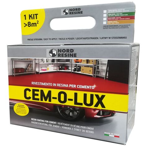 Nord resine - cem-o-lux kg.2,5 grigio finestra ( a+b )