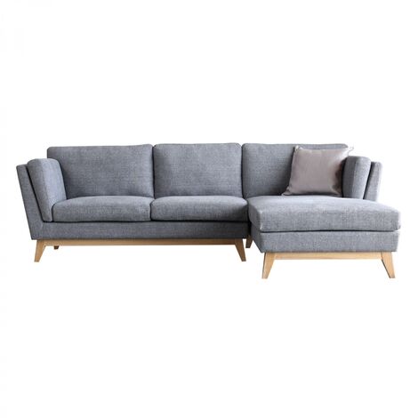 Norden Gris Clair Canapé Scandinave 3 Places Avec