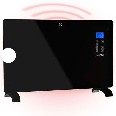Norderney Konvektions-Heizgerät Thermostat Timer 2000W 30m² schwarz