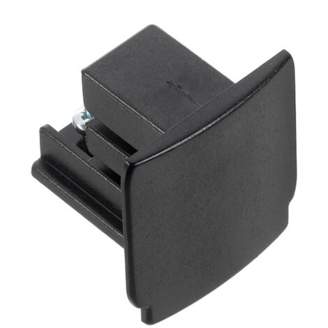 Nordic Aluminium XTS41-2 Tapa final para carril de 3 luces, negro