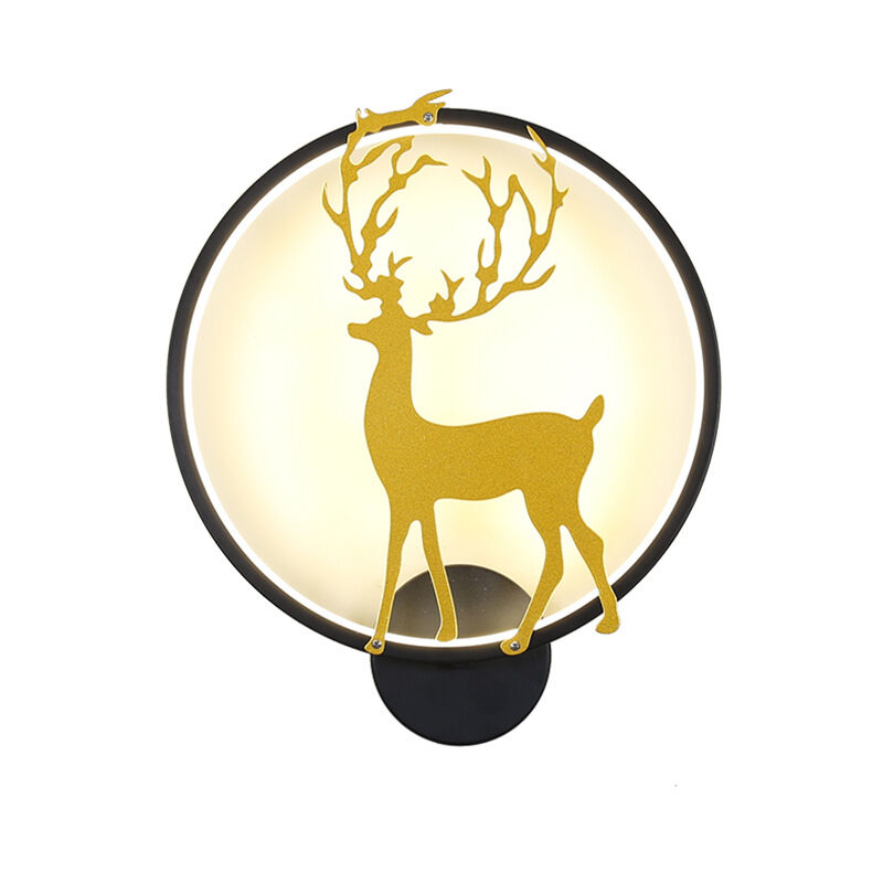 Image of Nordic Elk Wall Lamp, Bedroom Bedside&hellip;