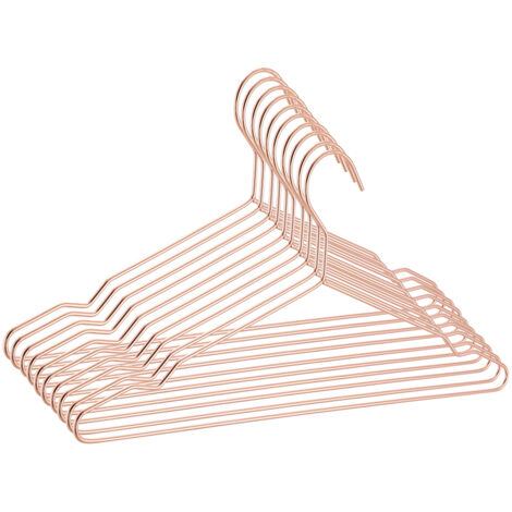 Nordic Home Indoor 20-Piece Metal Clothes Hanger Set 42cm W x 19.5cm D