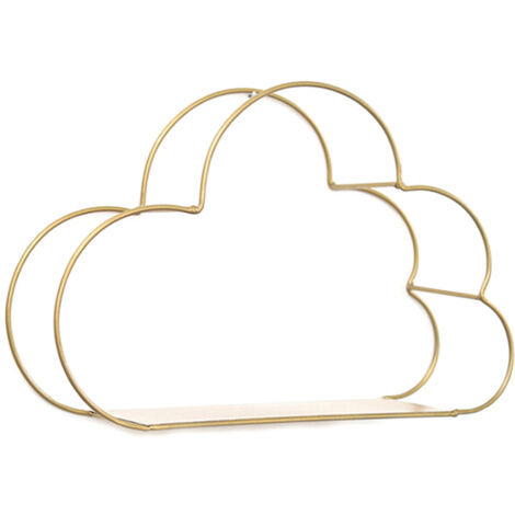 Nordic Iron Cloud Shape Decorative Shelf Potted Ornament Storage Holder Rack Shelves Wall Decoration