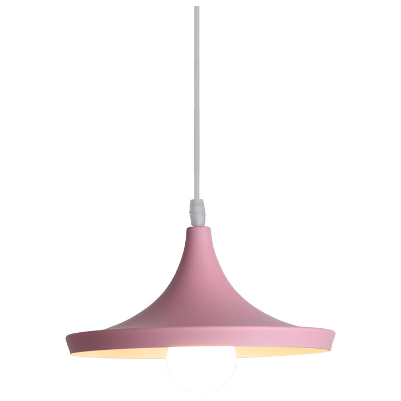 Nordic Minimalist Chandelier Pink Creative Retro Metal Pendant Lamp Modern Indoor Pendant Light for Bedroom Bedside Dining Room Living Room Clothing