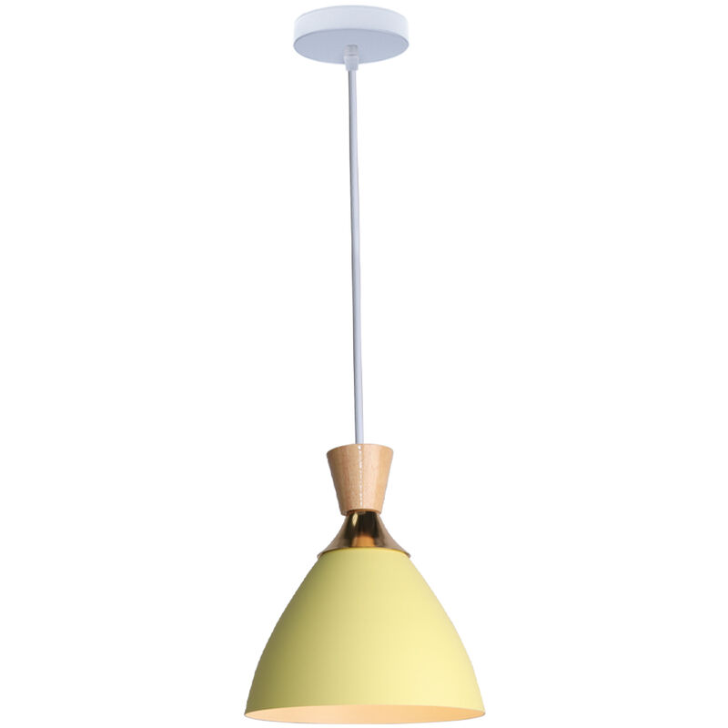 Nordic Modern Chandelier Minimalist Pendant Light Creative Decorative Hanging Light E27 Socket Yellow Modern Indoor Pendant Light