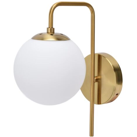 Nordic Moderne E27 Boule De Verre LED Applique Murale Texture Givrée Ronde Chambre Chevet Allée Simple Salon Applique 110‑240V