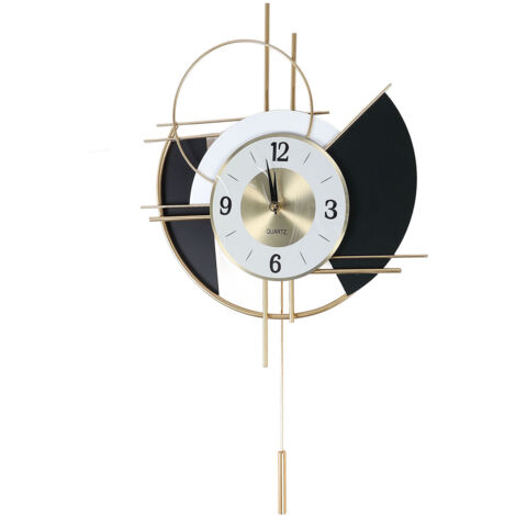 Nordic Swing Wall Clock Big Silent Non Ticking Decorative Wall Clock for Living Room Bedroom Home