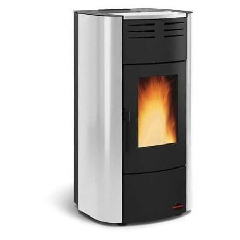 Nordica Extraflame Raffaella Idro Poêle à Granulés 19 Kw Argent Mod.1280306