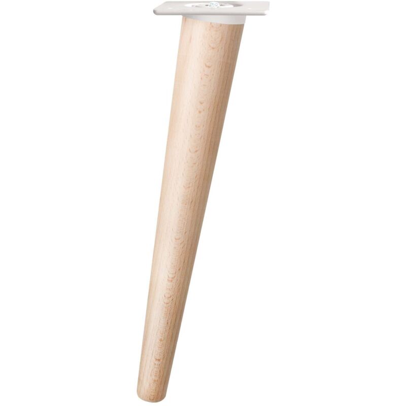 Pied Conique Nordique 30 Cms Base Blanc Hêtre