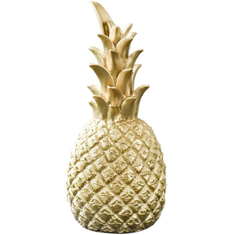 Nordisch-moderne Ananas-Dekoration aus Kunstharz für Wohnzimmer, Büro oder Weinregal