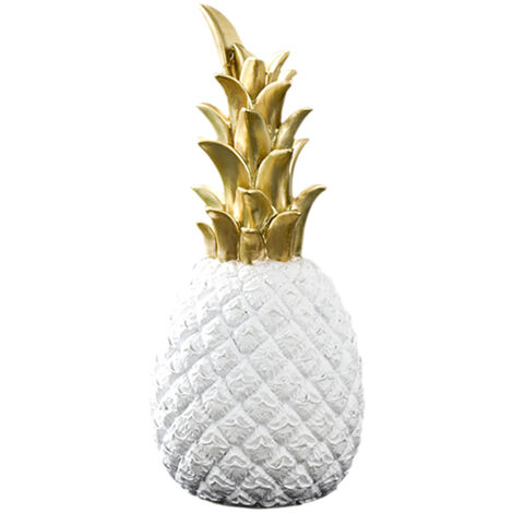 Nordische Ananas-Dekoration aus Kunstharz im modernen nordischen Stil für Wohnzimmer, Büro oder Weinregal – Wohnaccessoires