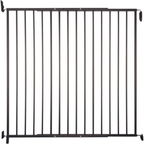 Nordlinger – Barrière de sécurité pivotante pour animaux – Hauteur 105 cm – Largeur réglable 87 à 153 cm – Installation facile sans barre de seuil