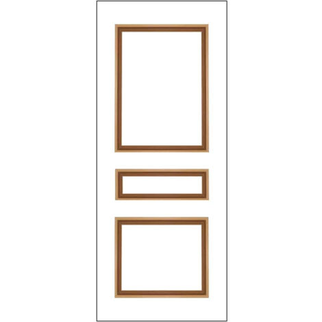 Nordlinger – Pack de moulures de porte coulissante 80 x 60 cm – Prêtes à poser pour portes 73/83 cm – Moulures en bois dur – Kit complet
