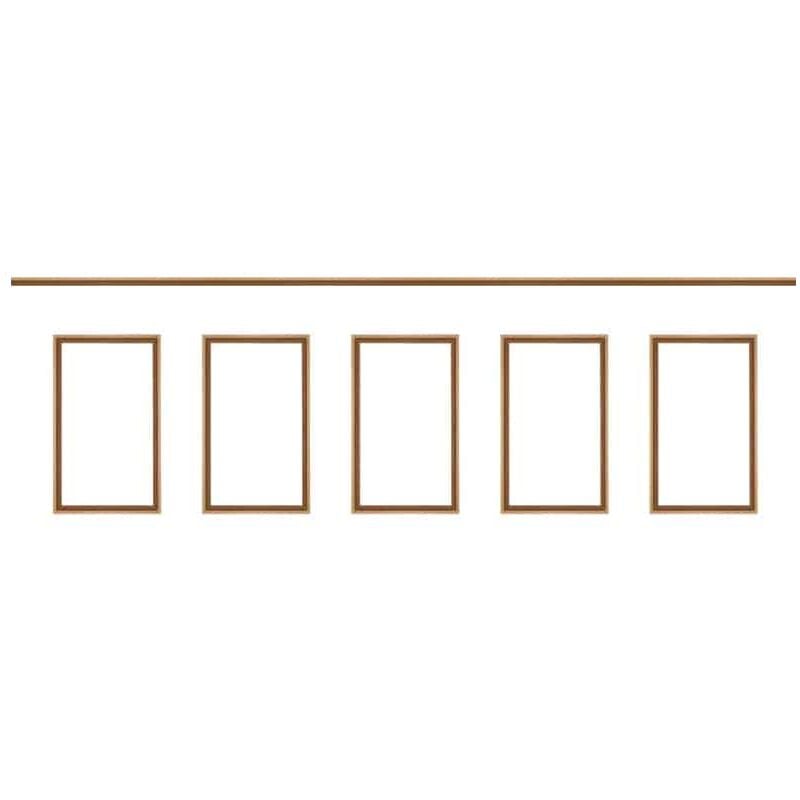 Nordlinger - pro Kit moulure de soubassement 4m - Moulure murale - fsc 100% - Parfait pour donner du cachet au mur