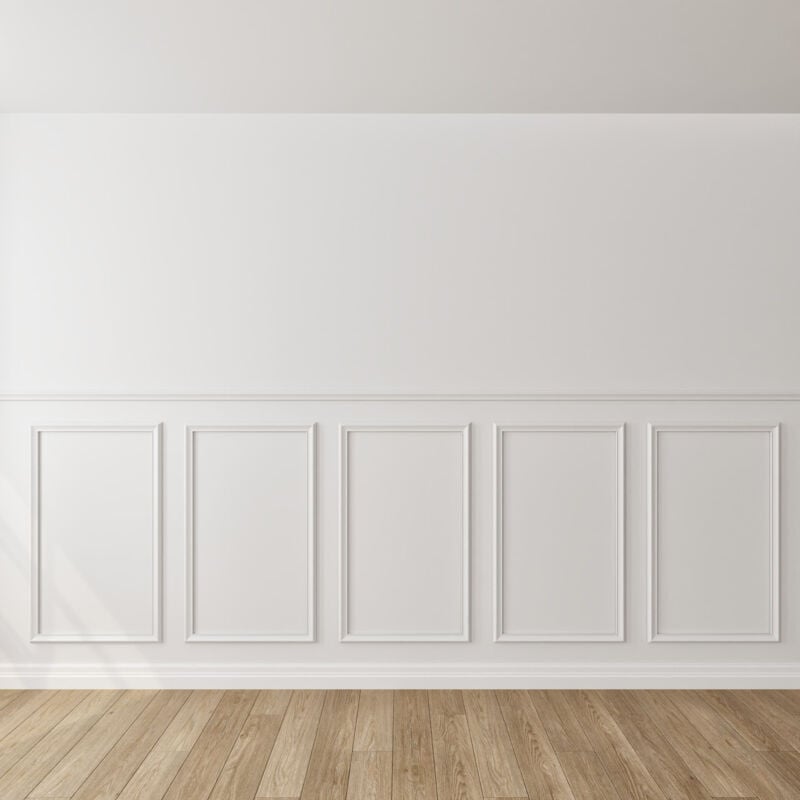 Pro - Kit moulure murale soubassement 4m - Bois fsc 100% - Apporte du cachet à votre intérieur - Nordlinger