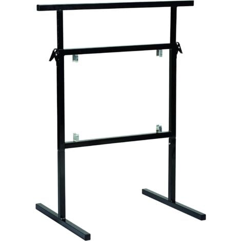 NORDLINGER PRO Lot de 2 tréteaux réglables Modulia - Métal - Noir - Charge supportée 150kg