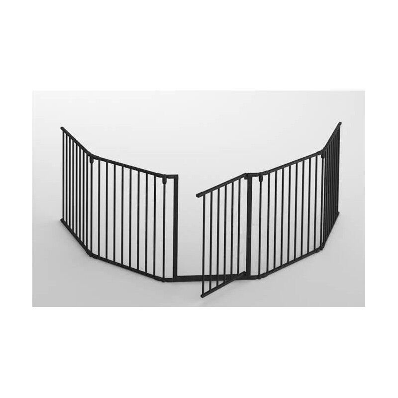 Nordlinger - pro Pare feu pliable avec portillon - protection feu cheminee et poele