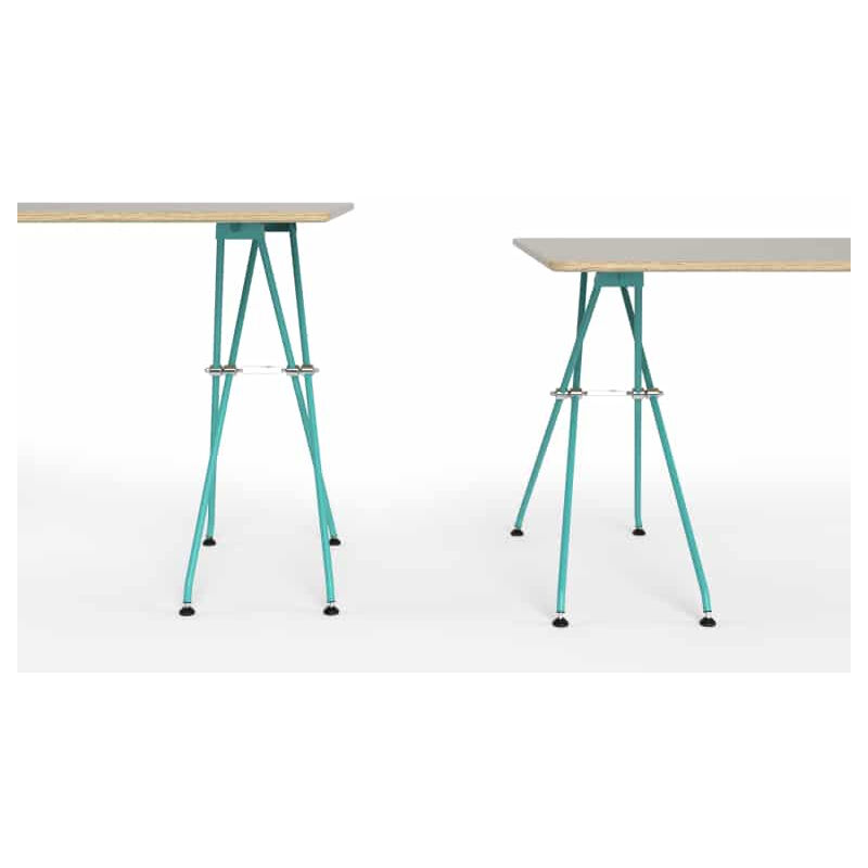 Pied de table original bleu turquoise Markk