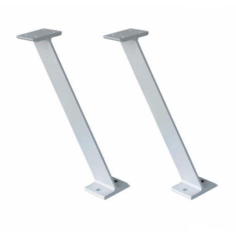 Nordlinger – Supports snack en aluminium anodisé – Kit complet avec vis et écrou – Hauteur 20 cm – Distance max 100 cm entre pieds