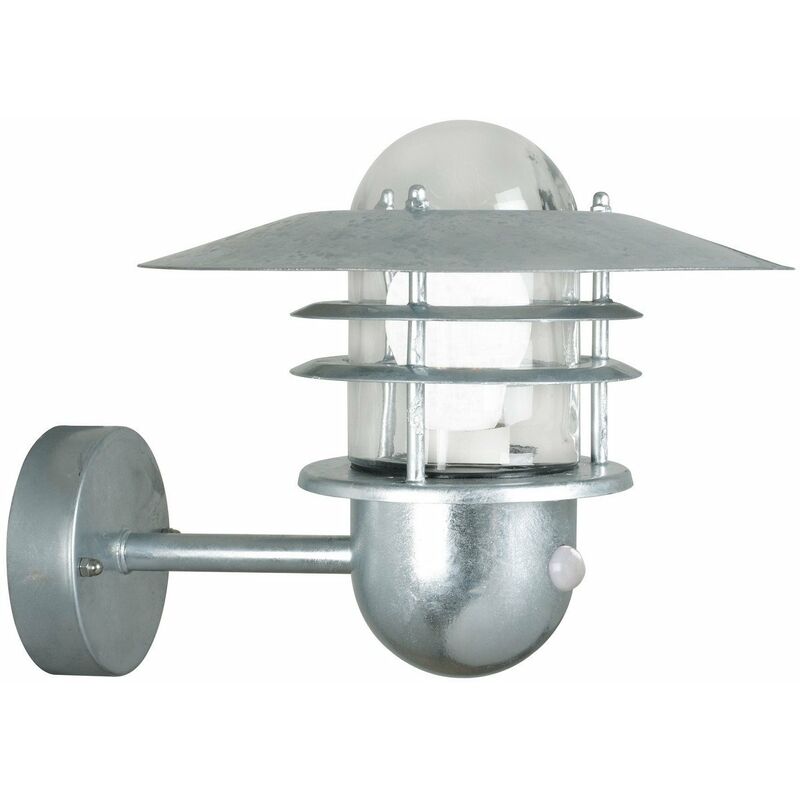 Image of Agger Outdoor Wall Lantern Galvanized, E27, IP54 - Nordlux