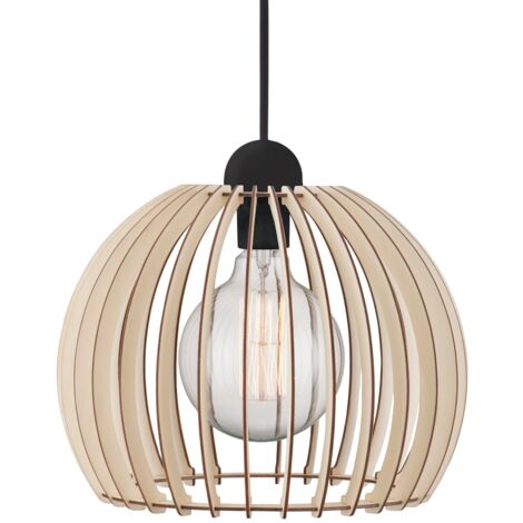 Nordlux Chino 30 84833014 Luminaire à suspendre E27 60 W bois W050141