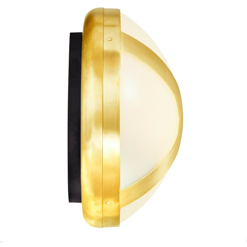 Nordlux Lighting - Nordlux Cross 25cm Outdoor Decorative Flush Brass, E27, IP54