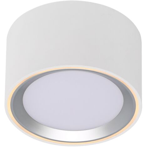 Nordlux Fallon Luminaire LED pour montage en surface LED LED intégrée 5.5 W blanc chaud blanc, acier inoxydable (brossé) C153381