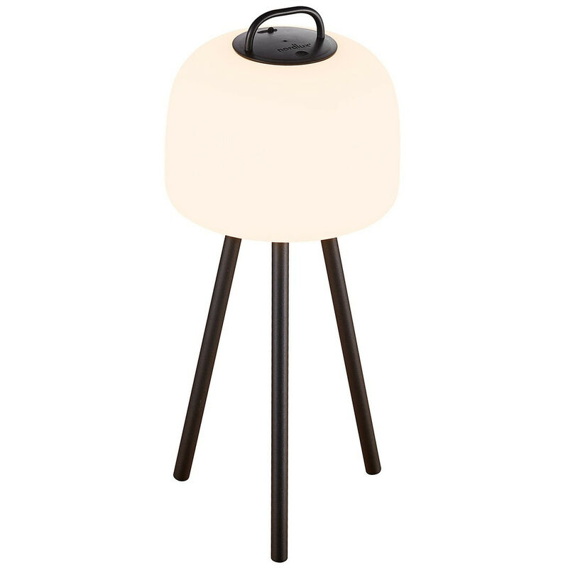 kettle-tripod base only 31cm globe table lamp black - nordlux