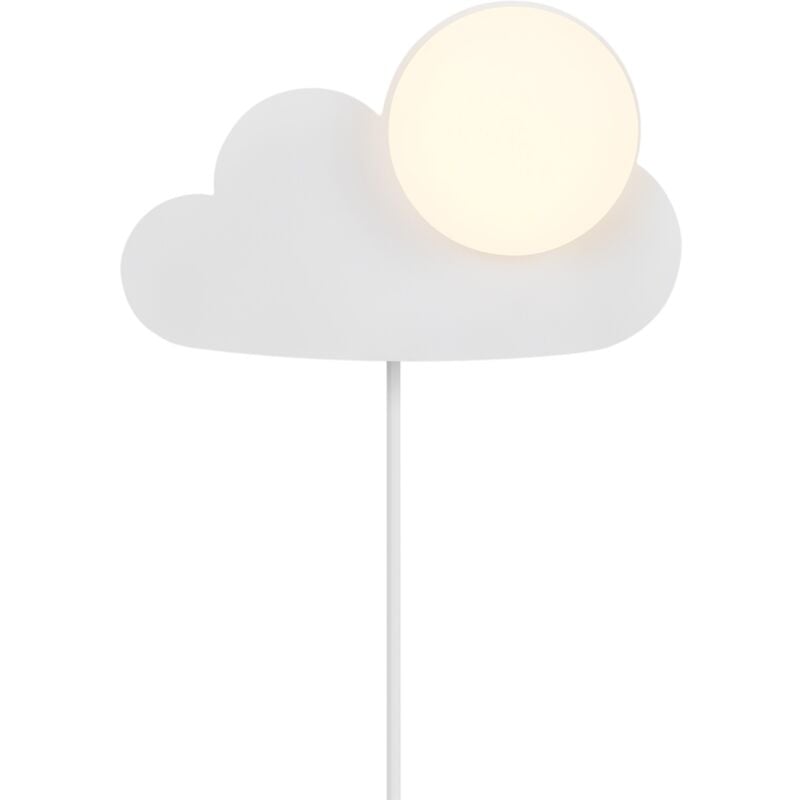 Applique murale skyku cloud Matière plastique Blanc, H.23.8 - IP20 - E14 / Nordlux Intérieur