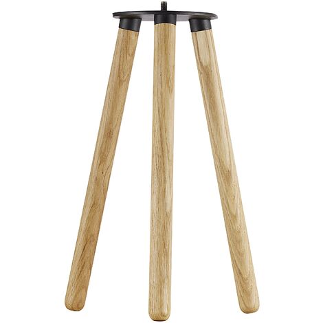 Nordlux – Socle pour lampe d'extérieur 344 mm – Bois de caoutchouc FSC – Fixation facile sur trépied Kettle – Couleur marron - S636272