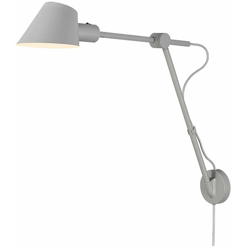 Stay Lettura lunga grigio chiaro, E27 - Nordlux
