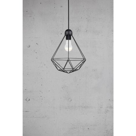 Nordlux Tees 84863003 Luminaire à suspendre LED E27 60 W noir S564051